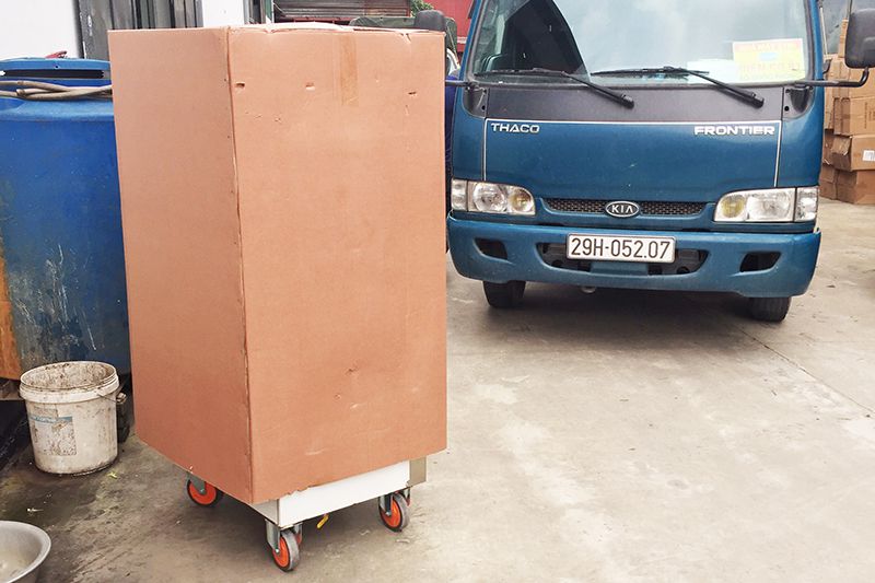 Tủ nấu cơm 8 khay điện - giao khách Việt Trì - Phú Thọ.