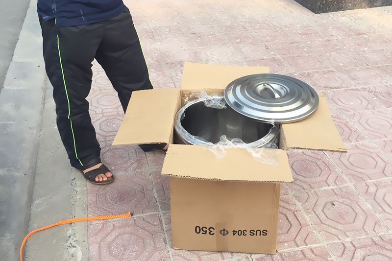 Giao nồi phở 30L tại Xuân Đỉnh - Hà Nội.