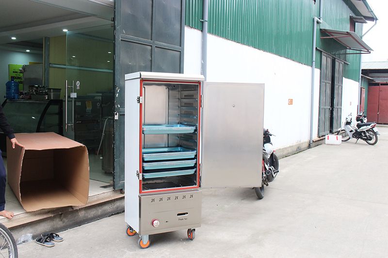 Tủ cơm 12 khay gas - khách Đông Hà - Quảng Trị.