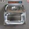 Khay inox đựng thạch trà sữa (GN 1/4 | 10cm có nắp)