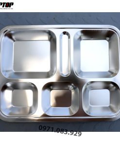 Khay cơm inox 6 ngăn