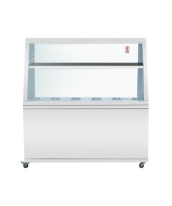 Tủ giữ nóng thức ăn 10 khay (có kính)